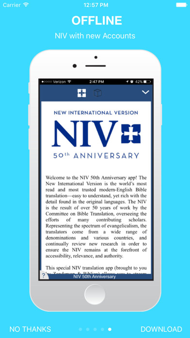 Emulate iPhone app NIV 50th Anniversary Bible using MyAndroid Emulate iPhone app NIV 50th Anniversary Bible using MyAndroid