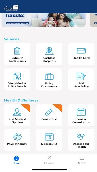 Emulate iPhone app Niva Bupa Health using MyAndroid