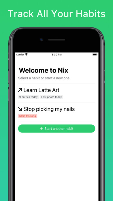Emulate iPhone app Nix Habits + Progress Photos using MyAndroid Emulate iPhone app Nix Habits + Progress Photos using MyAndroid