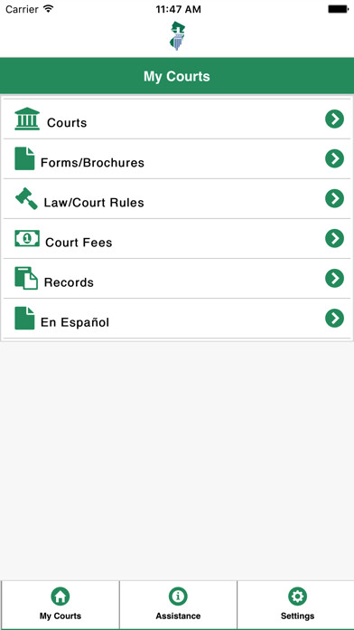 Emulate iPhone app NJ Courts Help using MyAndroid Emulate iPhone app NJ Courts Help using MyAndroid