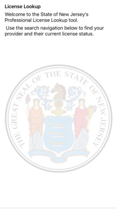 Emulate iPhone app NJ Pro License Lookup using MyAndroid Emulate iPhone app NJ Pro License Lookup using MyAndroid