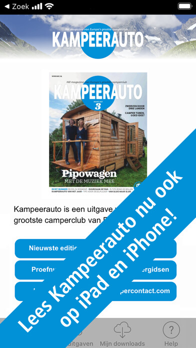 Emulate iPhone app NKC Campermagazines using MyAndroid