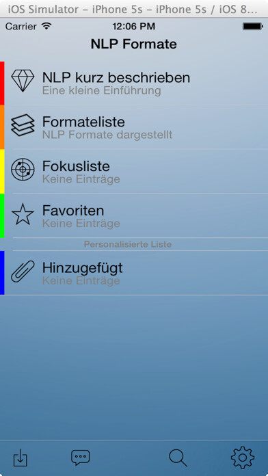 Emulate iPhone app NLP Formate light using MyAndroid