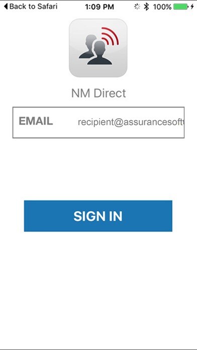 Emulate iPhone app NM Direct using MyAndroid
