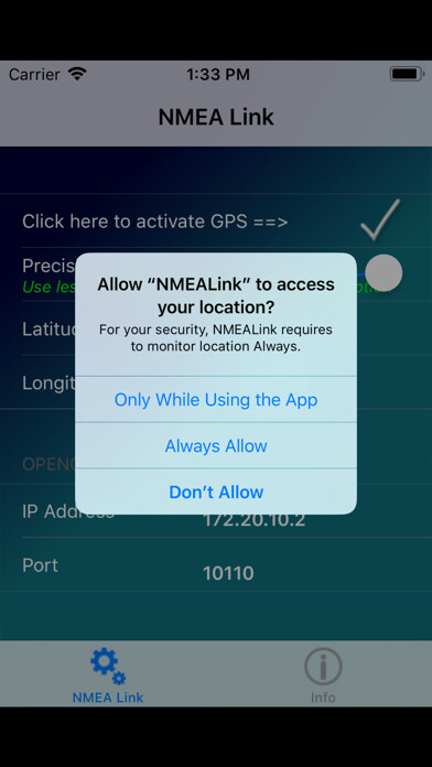 Emulate iPhone app NMEALink using MyAndroid Emulate iPhone app NMEALink using MyAndroid
