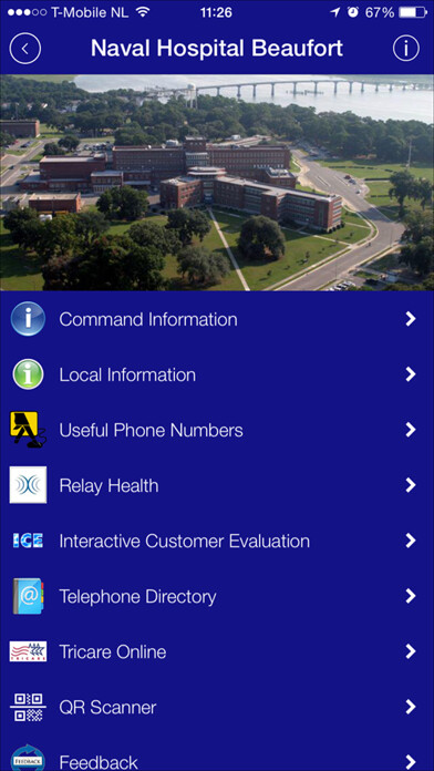 Emulate iPhone app NMRTC Beaufort using MyAndroid