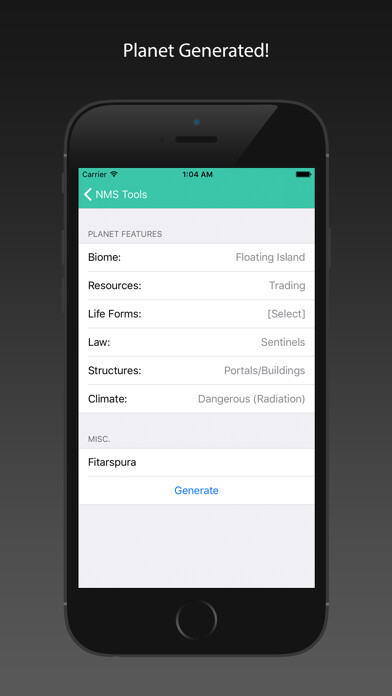 Emulate iPhone app NMS Planet Namer using MyAndroid Emulate iPhone app NMS Planet Namer using MyAndroid