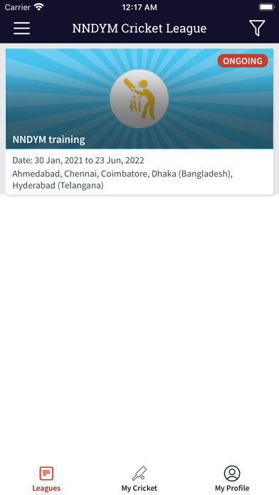 Emulate iPhone app NNDYM Cricket League using MyAndroid Emulate iPhone app NNDYM Cricket League using MyAndroid
