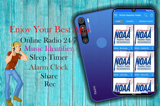 Run android online APK NOAA Weather Radio Live Streams from MyAndroid or emulate NOAA Weather Radio Live Streams using MyAndroid