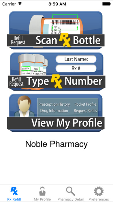 Emulate iPhone app Noble Pharmacy using MyAndroid Emulate iPhone app Noble Pharmacy using MyAndroid