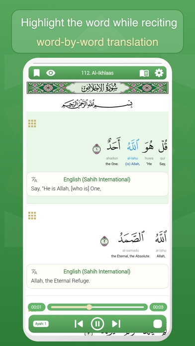 Emulate iPhone app Noble Quran Reader using MyAndroid