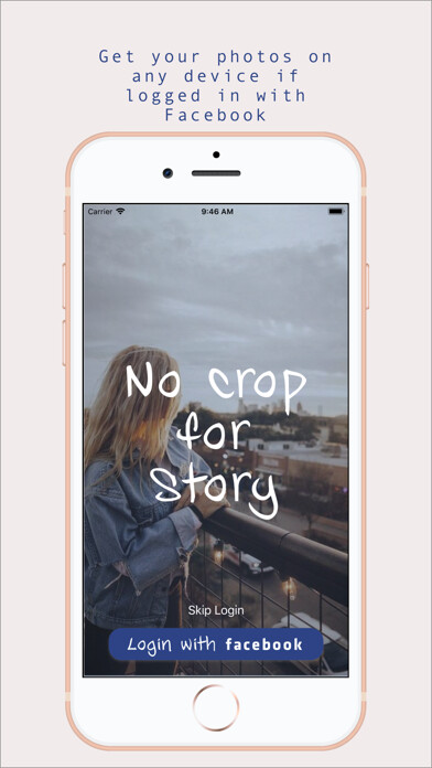 Emulate iPhone app No Crop for Insta Story using MyAndroid