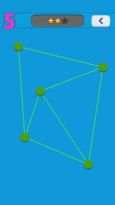Emulate iPhone app No Cross Line - puzzle game using MyAndroid Emulate iPhone app No Cross Line - puzzle game using MyAndroid