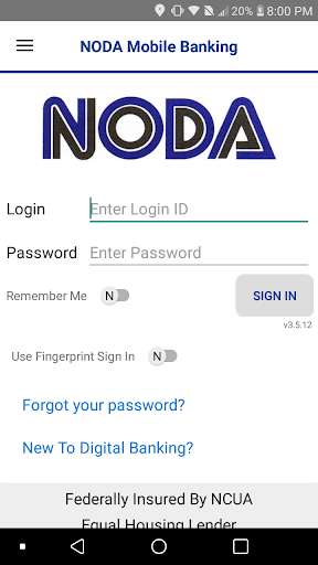 Run android online APK NODA Mobile Banking from MyAndroid or emulate NODA Mobile Banking using MyAndroid