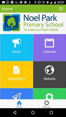 Emulate Android APK Noel Park Primary School App
