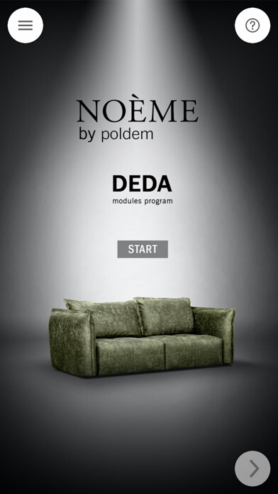 Emulate iPhone app Noeme Sofa 3D using MyAndroid