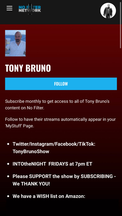 Emulate iPhone app No Filter Network using MyAndroid