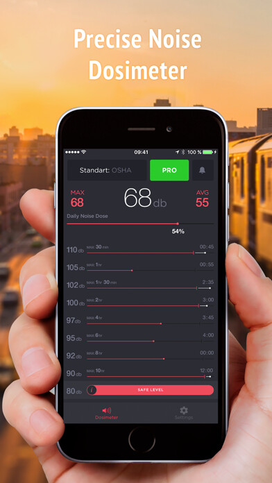 Emulate iPhone app Noise Dosimeter NIOSH & OSHA using MyAndroid Emulate iPhone app Noise Dosimeter NIOSH & OSHA using MyAndroid