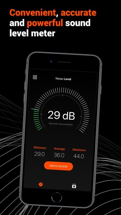 Emulate iPhone app Noise Level: dB tracker using MyAndroid