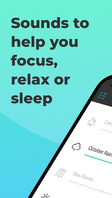 Emulate iPhone app Noizio Lite - Calm, Meditate using MyAndroid