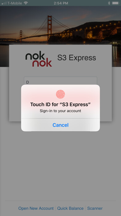 Emulate iPhone app Nok Nok™ BankAuth using MyAndroid