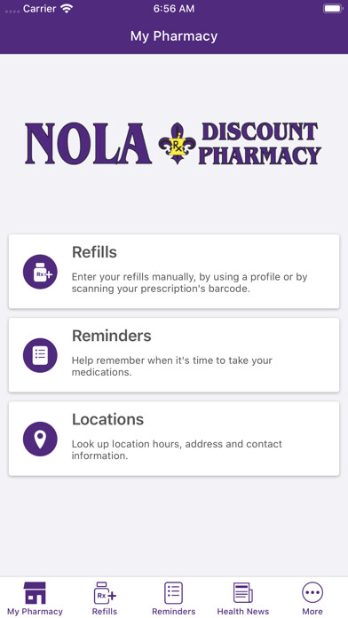 Emulate iPhone app Nola Discount Pharmacy using MyAndroid Emulate iPhone app Nola Discount Pharmacy using MyAndroid