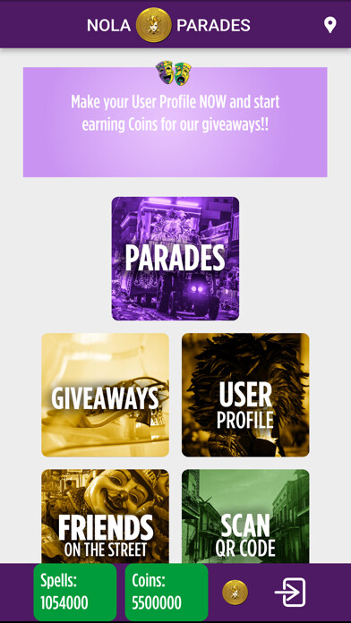 Emulate iPhone app NOLA Parades using MyAndroid