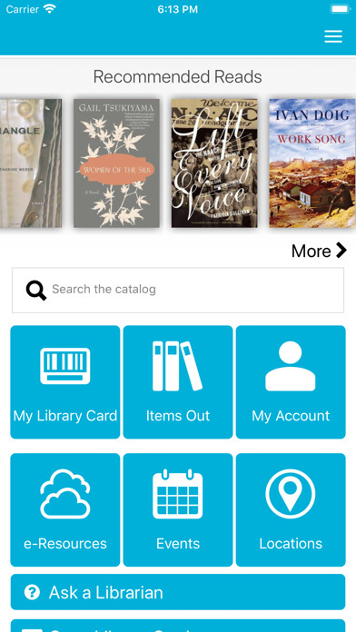 Emulate iPhone app NOLA Public Library using MyAndroid