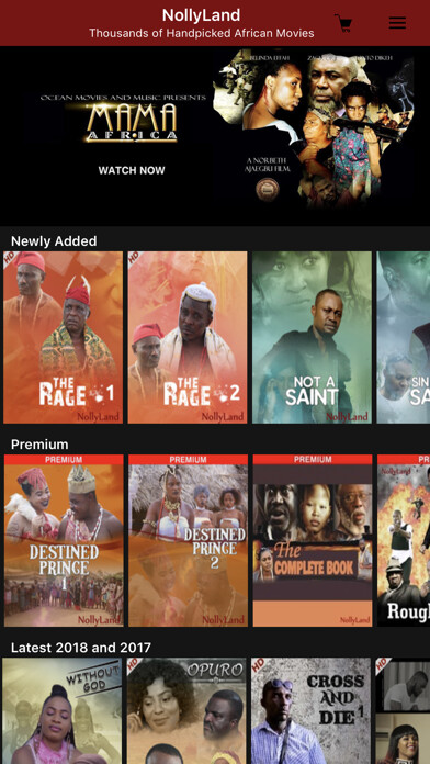 Emulate iPhone app NollyLand - Nigerian Movies using MyAndroid