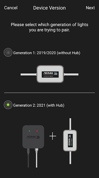 Emulate iPhone app NOMA Advanced Christmas using MyAndroid