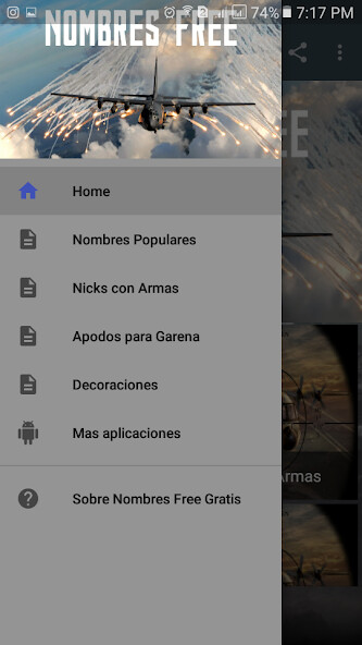 Run android online APK Nombres Free Gratis from MyAndroid or emulate Nombres Free Gratis using MyAndroid