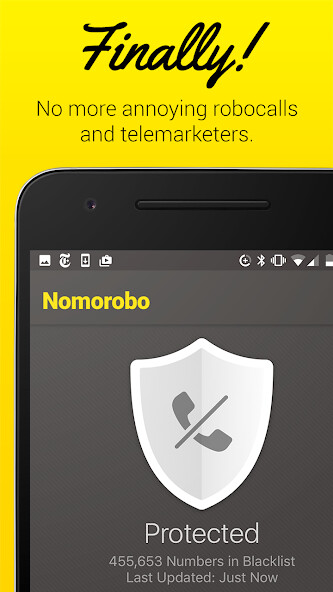 Run android online APK Nomorobo Robocall Blocking from MyAndroid or emulate Nomorobo Robocall Blocking using MyAndroid