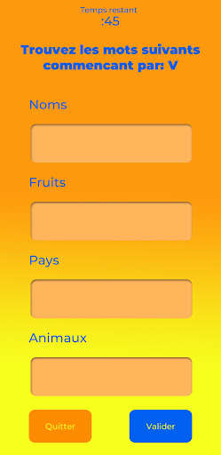 Run android online APK Noms Fruits Pays Animaux from MyAndroid or emulate Noms Fruits Pays Animaux using MyAndroid