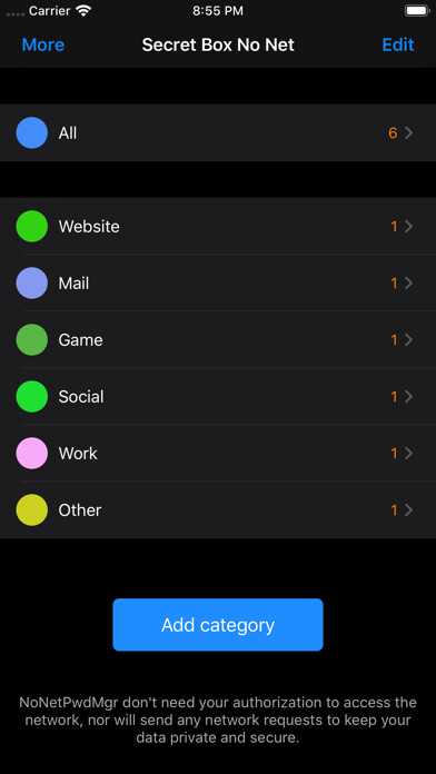 Emulate iPhone app NoNetPwdMgr using MyAndroid Emulate iPhone app NoNetPwdMgr using MyAndroid