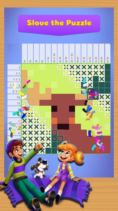 Emulate iPhone app Nonogram - Jigsaw Number Game using MyAndroid