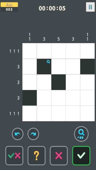 Emulate iPhone app Nonogram King using MyAndroid