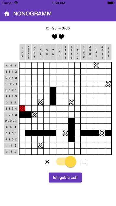 Emulate iPhone app Nonogramm using MyAndroid