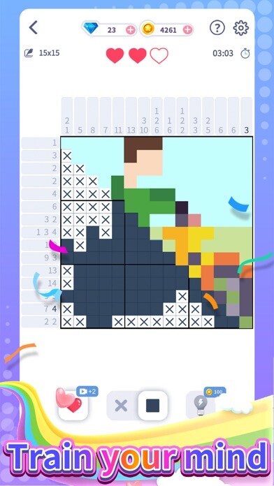 Emulate iPhone app Nonogram - Picture Cross Pixel using MyAndroid