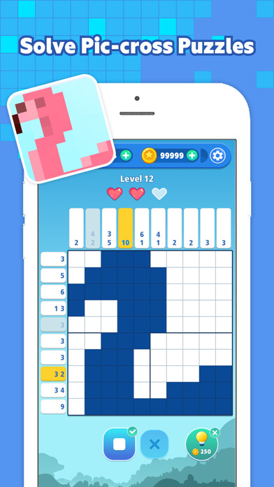 Emulate iPhone app Nonogram - Picture Cross using MyAndroid