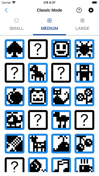 Emulate iPhone app Nonogram Square using MyAndroid