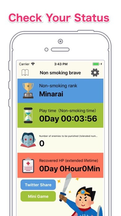 Emulate iPhone app Non Smoking Brave using MyAndroid