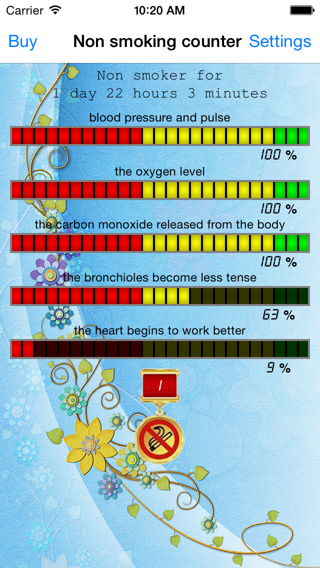 Emulate iPhone app Non smoking counter using MyAndroid Emulate iPhone app Non smoking counter using MyAndroid
