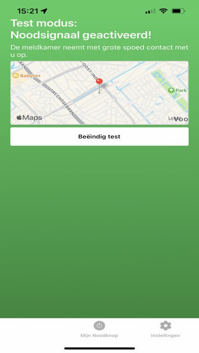 Emulate iPhone app Noodknop App using MyAndroid Emulate iPhone app Noodknop App using MyAndroid