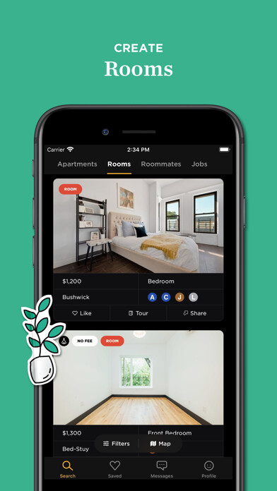 Emulate iPhone app Nooklyn: Apartments, Roommates using MyAndroid