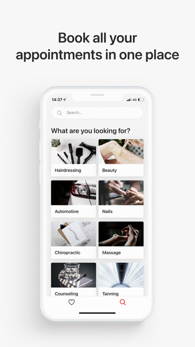 Emulate iPhone app Noona - Book anything using MyAndroid