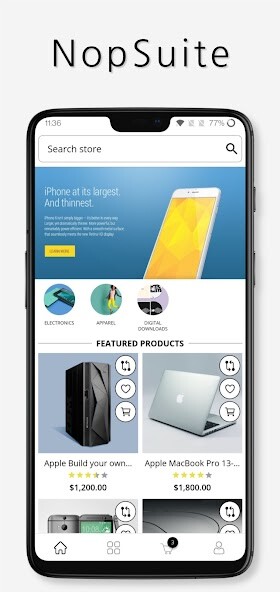 Run android online APK nopCommerce app - NopSuite from MyAndroid or emulate nopCommerce app - NopSuite using MyAndroid