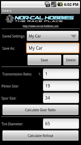 Run android online APK Nor-Cal Hobbies Gears from MyAndroid or emulate Nor-Cal Hobbies Gears using MyAndroid