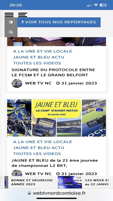 Emulate iPhone app NORD COMTOISE TV using MyAndroid Emulate iPhone app NORD COMTOISE TV using MyAndroid