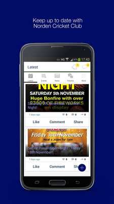 Emulate Android APK Norden Cricket Club