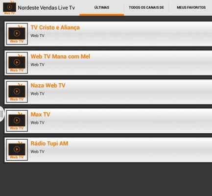 Emulate Android APK Nordeste Server Web TV